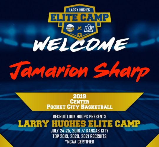 Jamarion Sharp will be at the Larry Hughes Elite Camp!