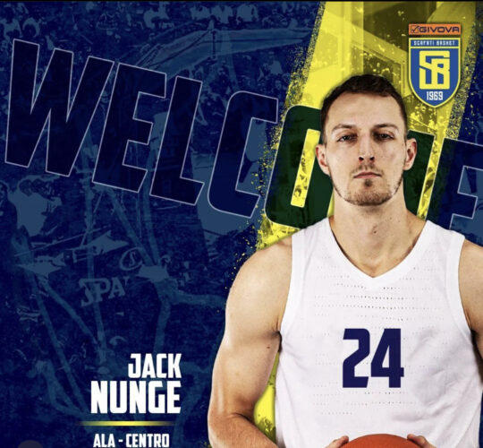 Jack Nunn Signs with Givova Scafati – Lega Basket Serie A – PCB Alum